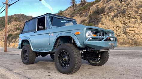 1974 Blue Legend Bronco Custom Classic Ford Bronco Restorations By