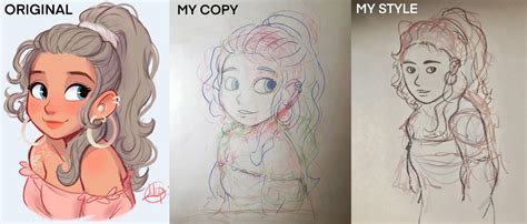 Artstation Style Study 4 Disney Style Female Character Sketchbook