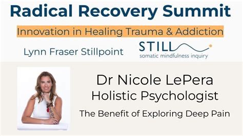 Dr Nicole Lepera Holistic Psychologist The Benefit Of Exploring Deep