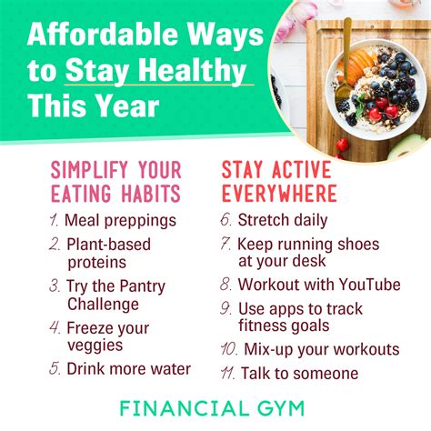 11 Affordable Ways To Stay Healthy This Year Ways To Stay Healthy
