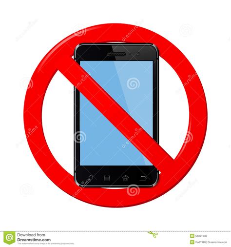 No Cell Phone Sign Royalty Free Stock Image