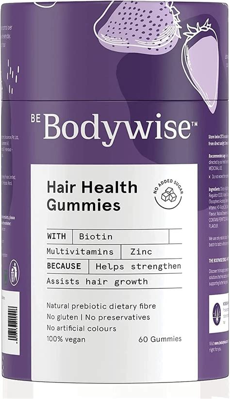 urban bodywise biotin hair gummies for women hair vitamin reduce hair fall with