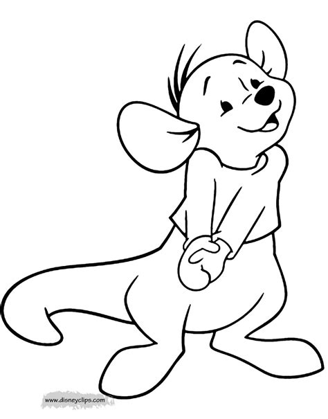 Winnie The Pooh Kanga And Roo Coloring Pages