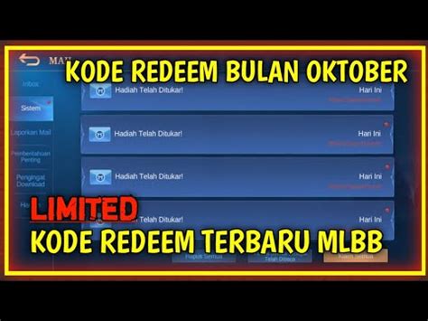 Redeem this code and get x1 fetter contract, x100 crystal rock, x6 elementary exp magic bottle. KODE REDEEM MOBILE LEGENDS TERBARU 2020!! REDEEM CODE MOBILE!! CODE REDEEM MPL - YouTube