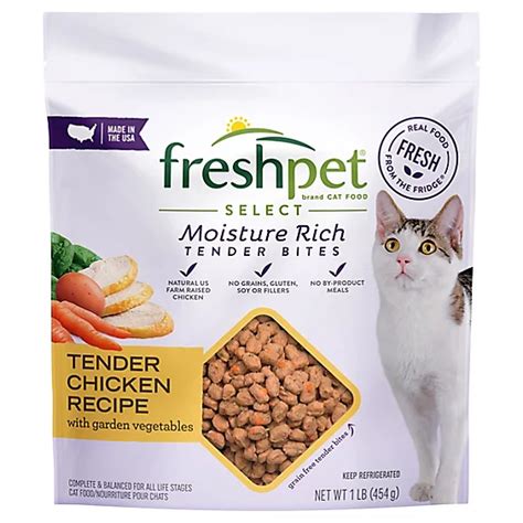 Freshpet Select Cat Food Roasted Meals Tender Chicken Recipe Pouch 1