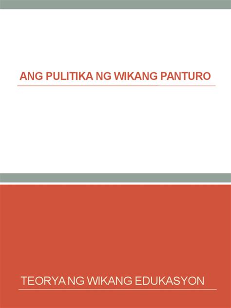 Wikang Panturo Philippin News Collections