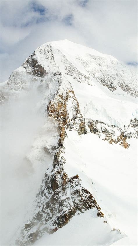 Обои снежная гора 4k Hd снег зима Snow Mountains 4k Hd Wallpaper