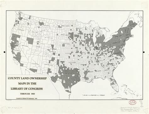 County Land Ownership Maps In The Library Of Congress