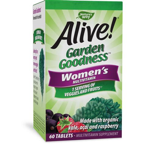 Nature S Way Alive Garden Goodness Multivitamin For Women 1 Serving Veggies And Fruits With