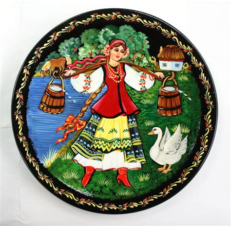 10 Ukrainian Floral Ukrainians Petrykivka Hand Painting Wooden