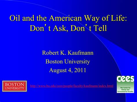 ppt oil and the american way of life don t ask don t tell powerpoint presentation id