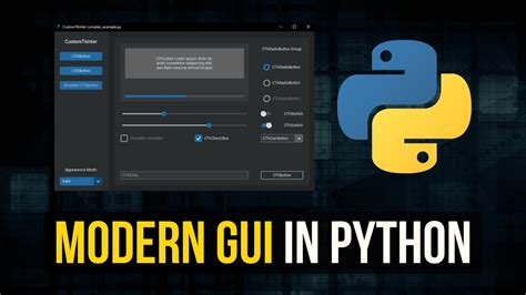 Modern Graphical User Interfaces In Python YouTube