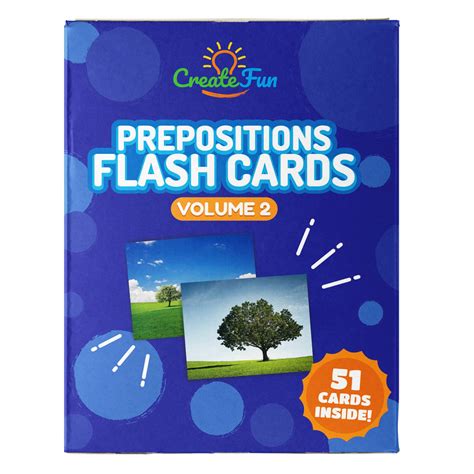 Buy Createfun Prepositions Flash Cards Volume 2 50 Educational Photo