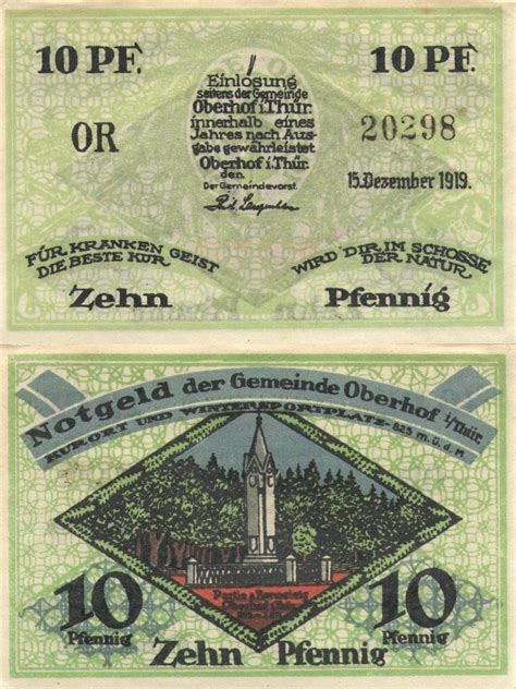 Banknote World Educational Germanynotgeld Germanynotgeld 10