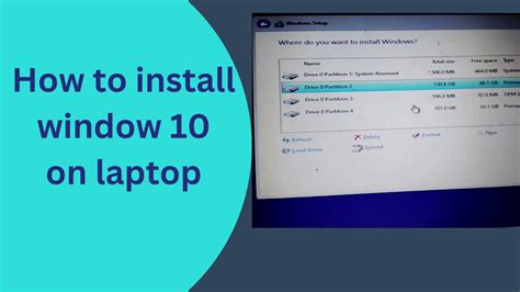 How To Install Window 10 On Laptop Youtube