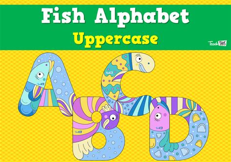 Fish Alphabet Uppercase Teacher Resources And Classroom Games