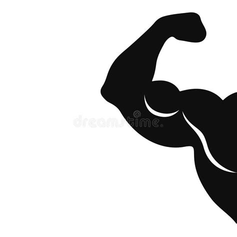 Bíceps De La Mano Humana Mano Del Atleta Ilustración Del Vector