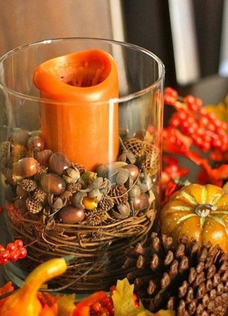 22 Fall Crafts Table Decorations And Centerpieces Beautified With Acorns