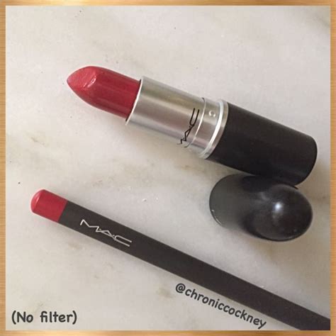 Mac Cherry Lipliner And Brave Red Lipstick Review Lipstick Red