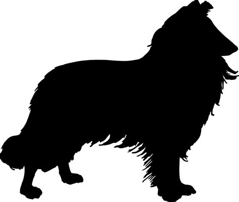 Collie Outline Clipart Clipart Dog Silhouette Collie Rough Collie