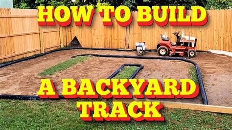 How To Build A Backyard Rc Track Youtube