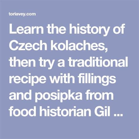 Tori avey is a writer, known for aussie and ted's great adventure (2009), itty bitty heartbeats (2003) and home & family (2012). Learn the history of Czech kolaches, then try a ...