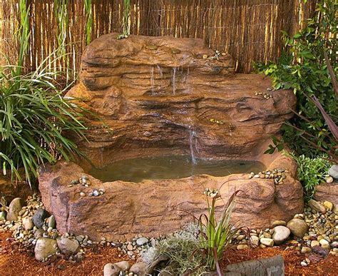 Self Contained Pond Waterfalls Kits And Artificial Rocks