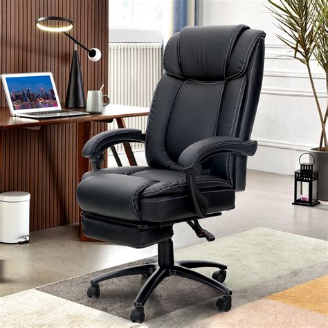 Mf Studio Office Home Ergonomic Pu Leather Managerial And Executive Chair