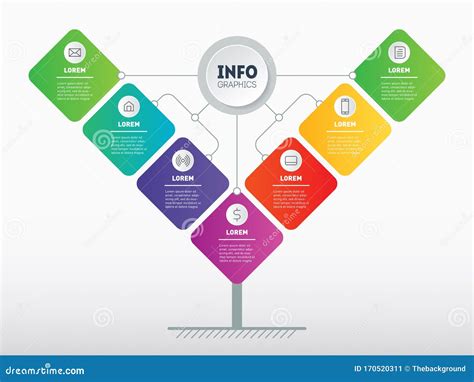 Business Presentation Concept With 7 Options Infographic Of Technology
