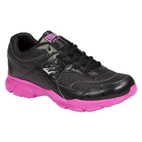 Everlast Womens L Sleek Athletic Shoe Blackfuchsia