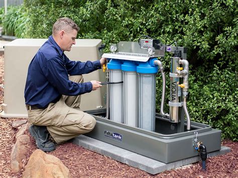 Triple Free Standing Rainwater Filtration System With Uv Ft 300uv