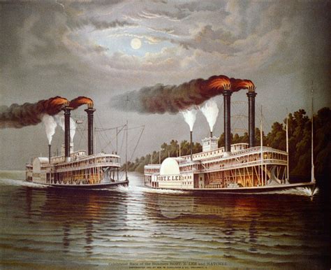 The Mississippi Steamboat Race Of 1870 Owlcation
