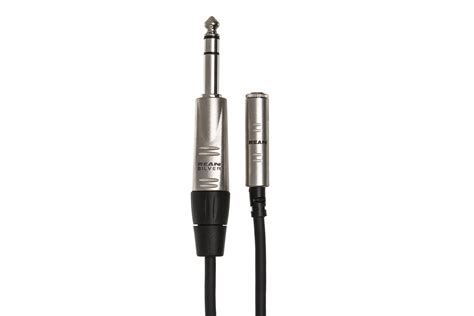 Rean 35 Mm Trs To 14 In Trs Pro Headphone Adapter Hosa Cables