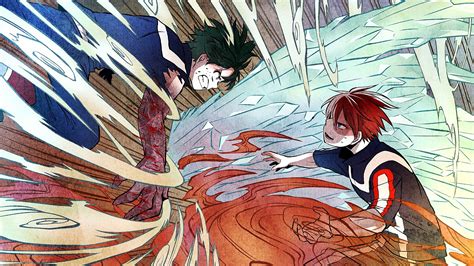 Izuku Midoriya Vs Shoto Todoroki My Hero Academia 4k 12280