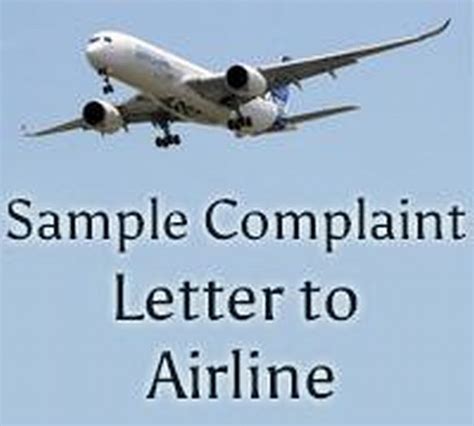 Sample Complaint Letter To Airline For Delayed Flight Sample