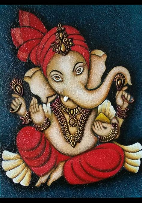 Pin By Geeta Batra On Texture Ganesh Art Paintings Ganesha Painting