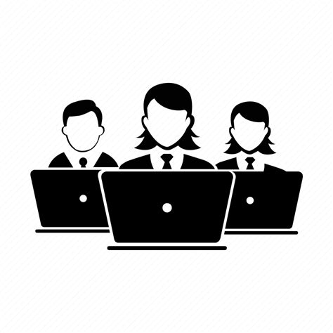 Admin Business Laptop Laptop Users Network Team Working Icon
