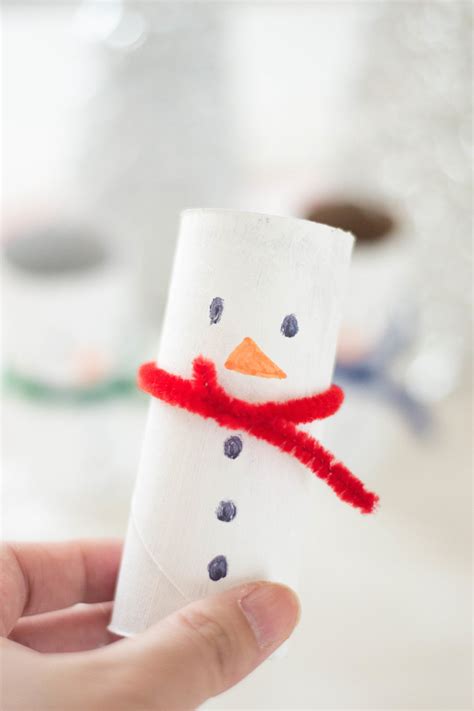 Snowman Diy Toilet Paper Roll Craft For Christmas Sugar Agenda