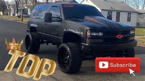 Lifted Ls Swap 2 Door Tahoe 🥵on 24x14 And 3 Inch Spacers 🆙 Youtube