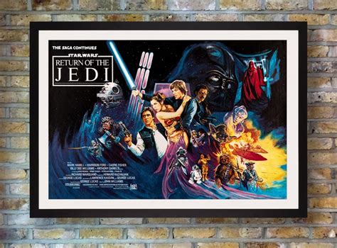 Star Wars Return Of The Jedi Original Vintage British Quad Film