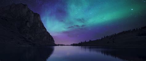Aurora Borealis Ultra Wide Photography Nature Hd Wallpaper