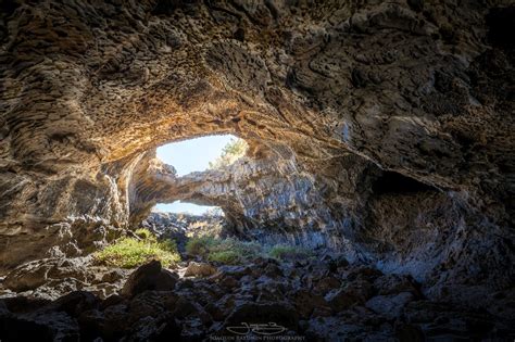 Natural Bridge From Inside A Cave In Lava Beds National Monument Ca Hd