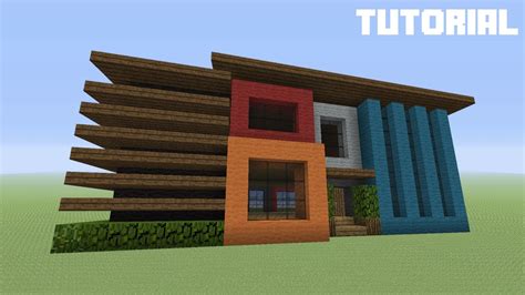 Minecraft Tutorial How To Build A Modern Wool House Youtube