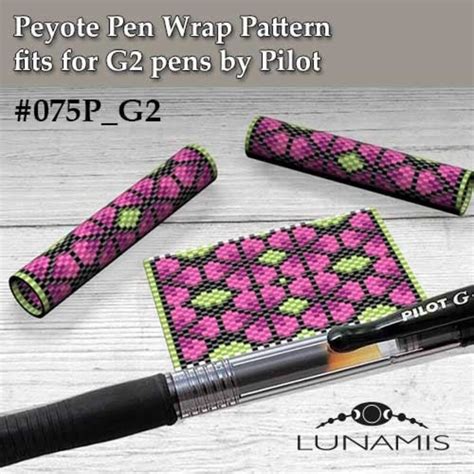 Peyote Pattern For G2 Pen By Pilot Pen Wrap Beading Peyote Etsy