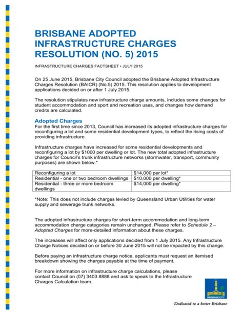 No5 2015 Factsheet Brisbane City Council