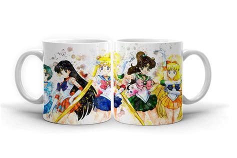 Sailor Moon Anime Coffee Mug 11oz Ceramic Tea Cup Magic Color N1080 Mugs