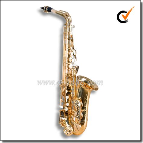 China High F Eb Key Golden Lacquer Finish Professional Alto Saxophone