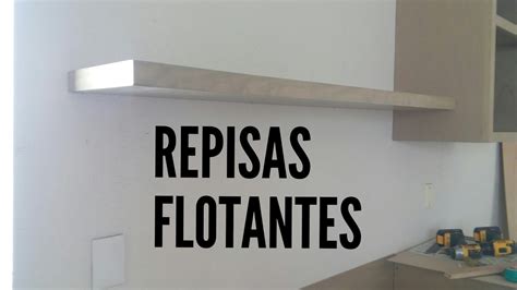 COMO HACER REPISAS FLOTANTES (muy sencillo) - YouTube