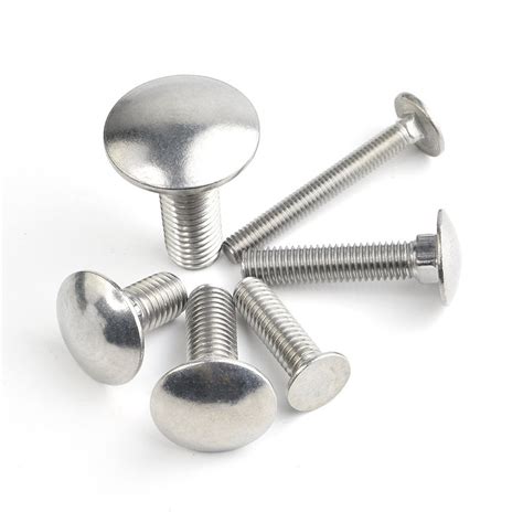 Round Stainless Steel Carriage Bolt For Industrial Material Grade