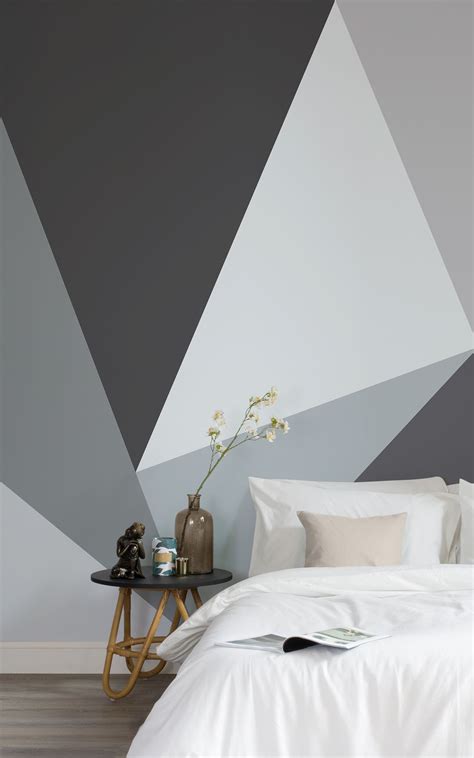 Convex Geometric Wallpaper Mural Trendy Bedroom Diy Bedroom Decor